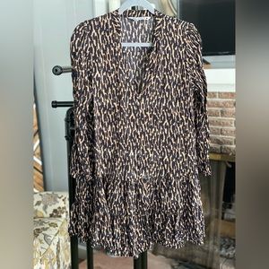 Zara Claris Animal Leopard Print Dress/Tunic
